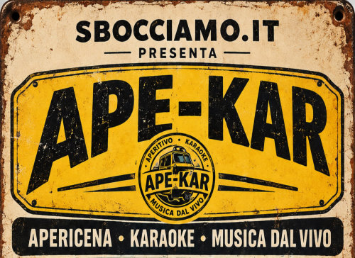 Ape-kar: Apericena, Karaoke e Musica dal vivo